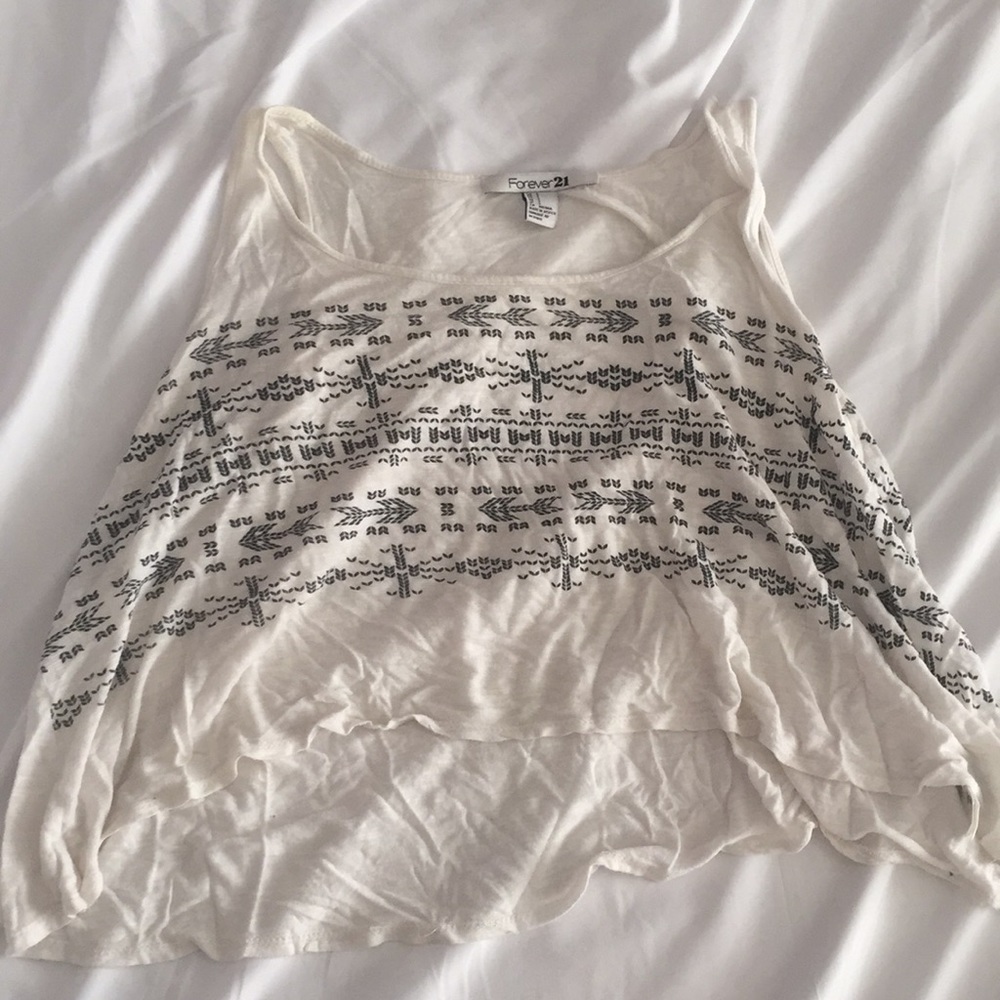 Boho flowy crop top